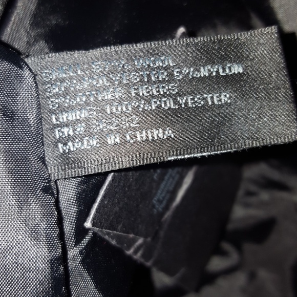 Worthington Black Wool Coat sz L - Picture 5 of 7